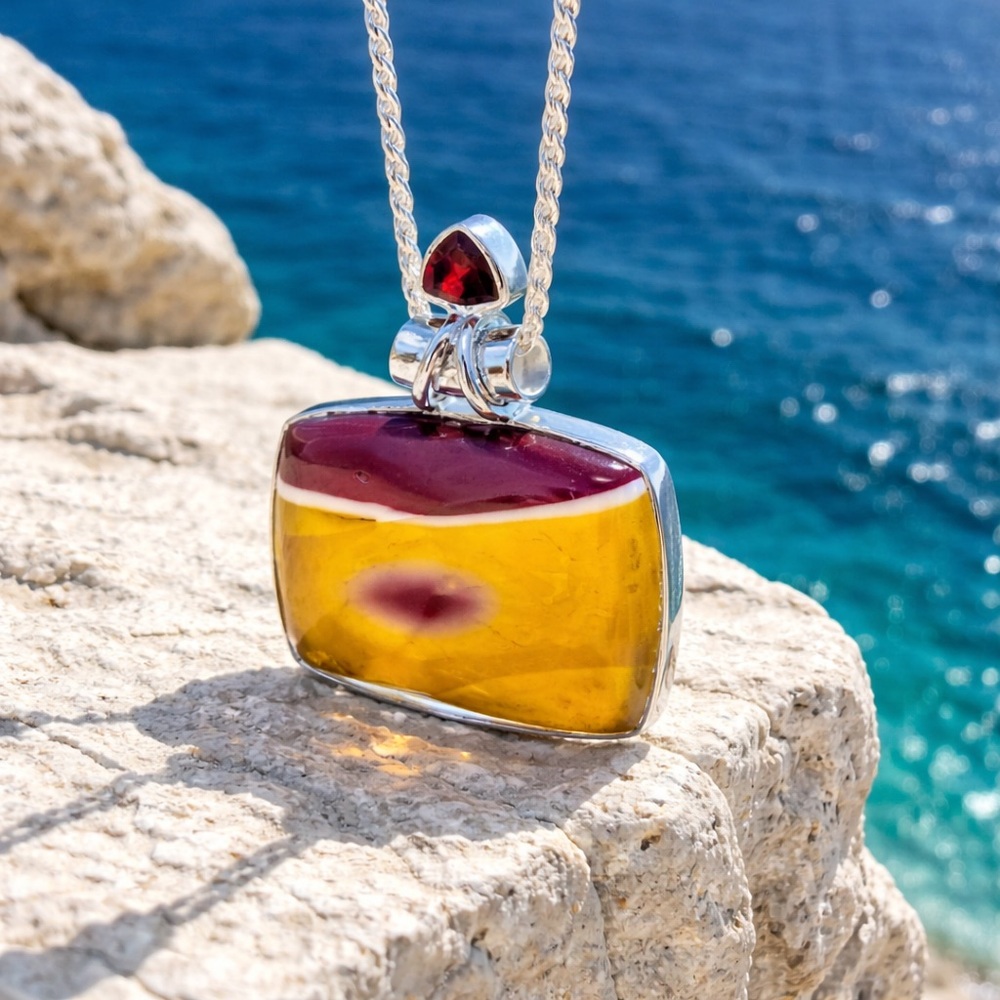Mookaite & Garnet Necklace